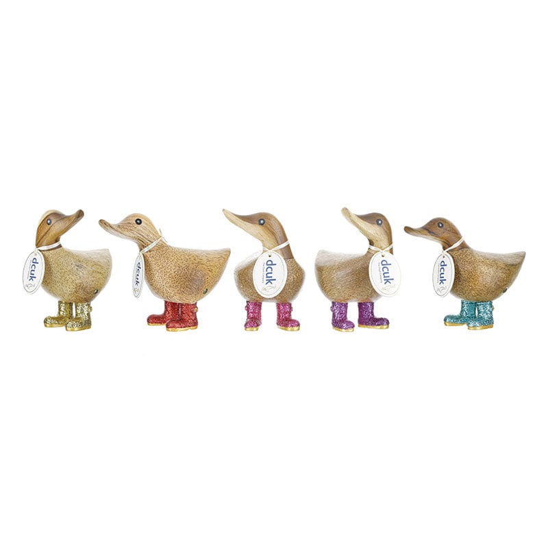 DCUK Ornaments Disco Wooden Duckys - Choice of Colour