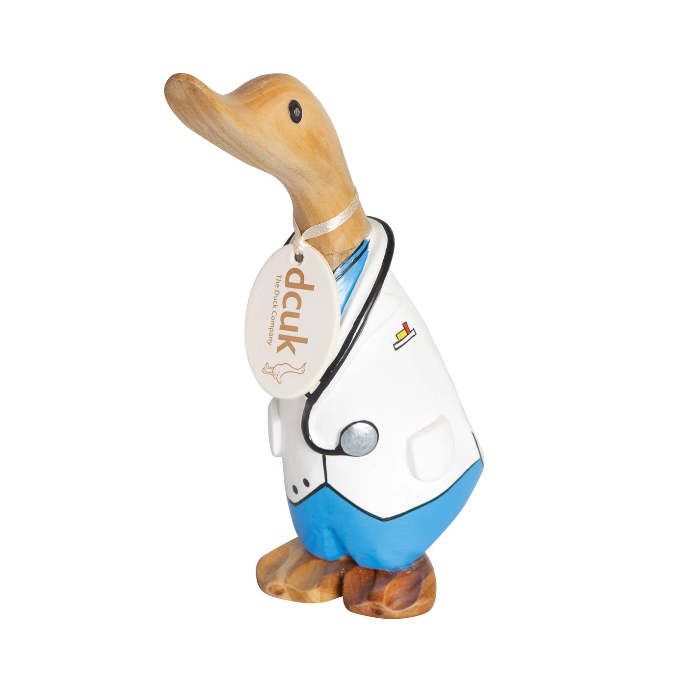 DCUK Ornaments Natural Wooden Doctor Duck Ornament