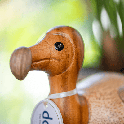 DCUK Ornaments Natural Wooden Dodo with Metal Legs