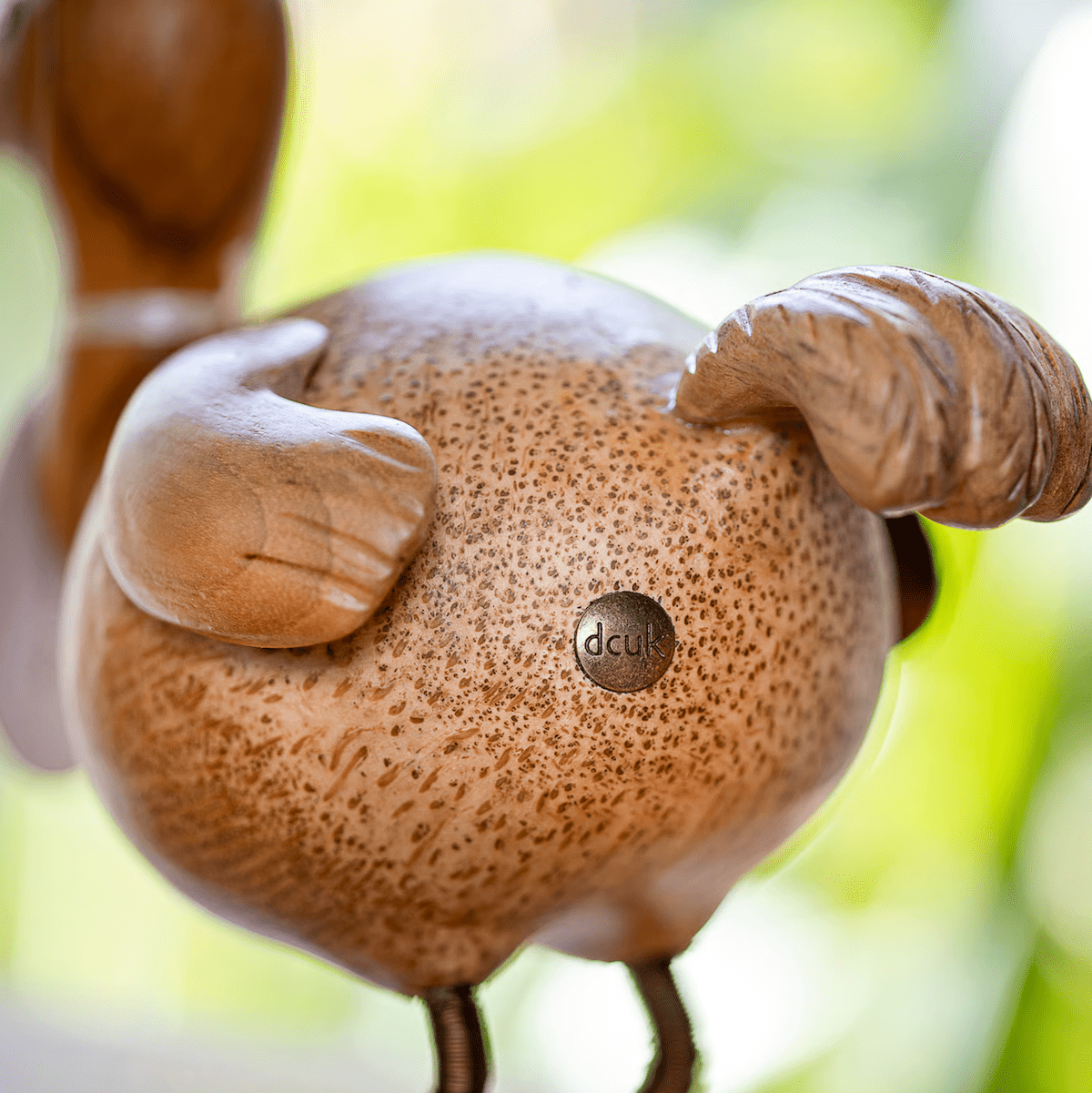 DCUK Ornaments Natural Wooden Dodo with Metal Legs