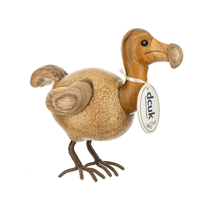 DCUK Ornaments Natural Wooden Dodo with Metal Legs
