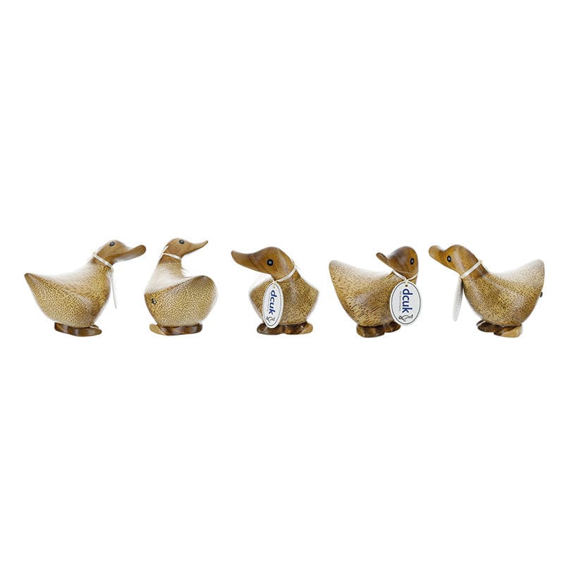 DCUK Ornaments Natural Wooden Ducky Home Ornament