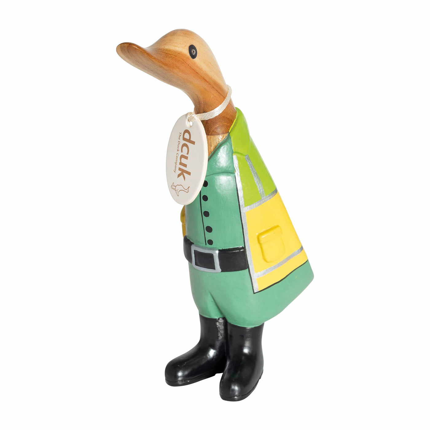 DCUK Ornaments Natural Wooden Paramedic Duck Ornament