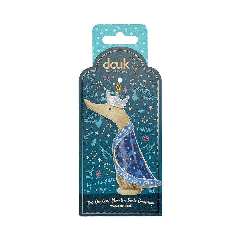 DCUK Christmas Decorations Blue Three Kings Wooden Duck Christmas Tree Decorations - Choice of Colour