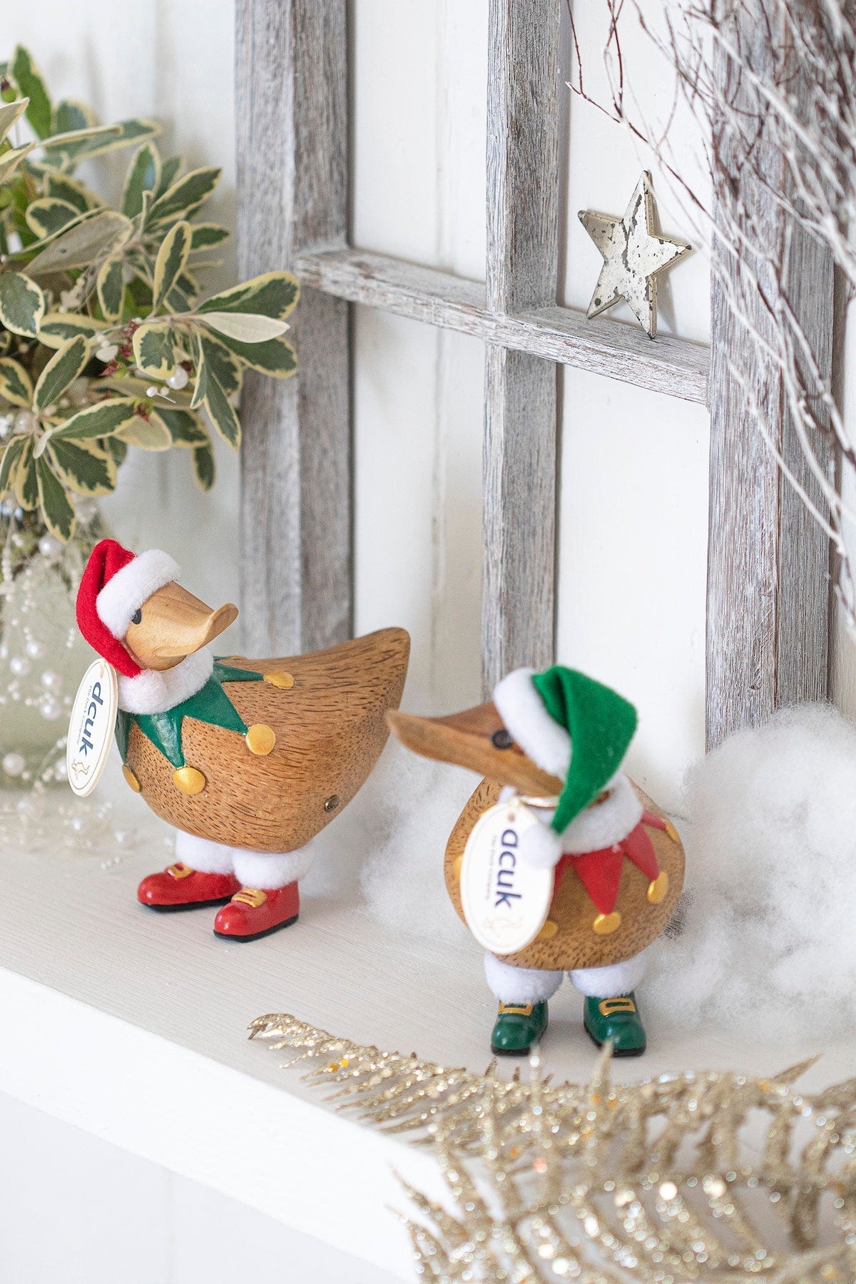 Traditional Christmas Elf Ducky's - Choice of Colour