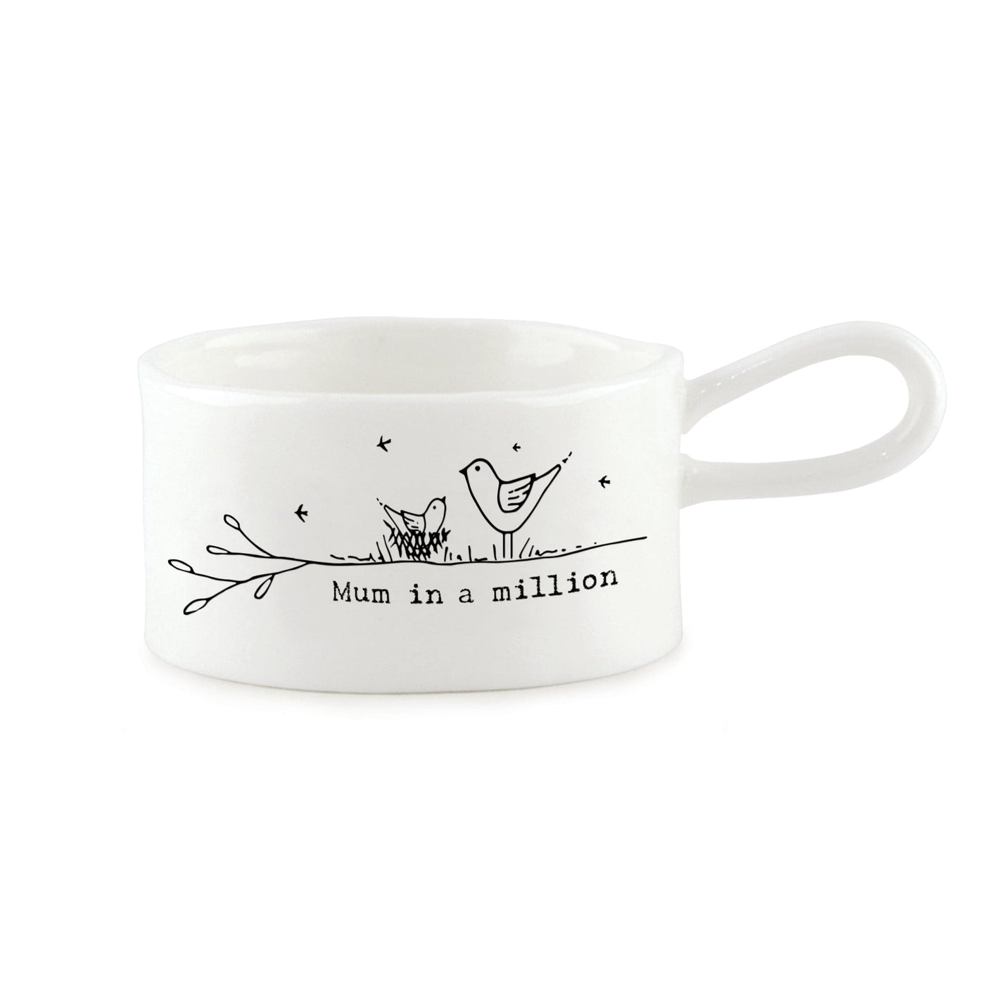 East of India Candles & Diffusers Mum in a Million Porcelain Tea Light Holder