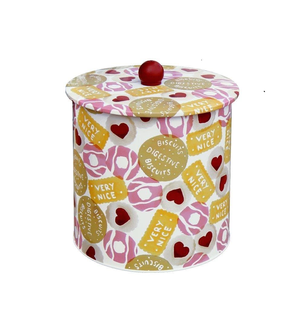 Emma Bridgewater Storage Tins Biscuits Design Tin Barrel