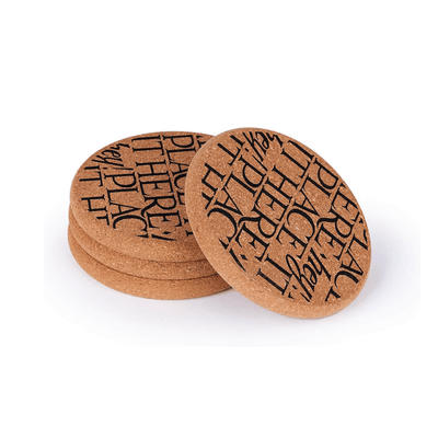 Emma Bridgewater Coasters & Placemats Emma Bridgewater Set of 4 Cork Black Toast Coasters