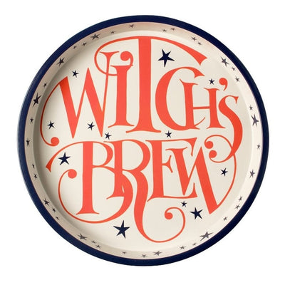 Emma Bridgewater Halloween Decoration Witch's Brew Circular Tin Tray Halloween Decoration