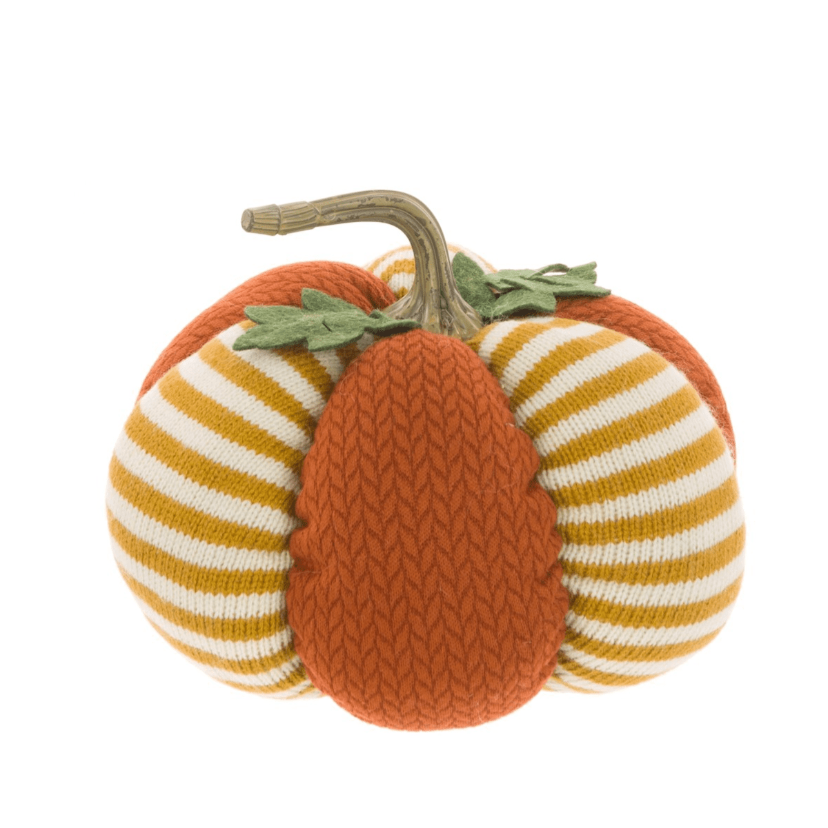 FloralSilk Halloween Decoration Multi Fabric Knitted Pumpkin Halloween Decoration