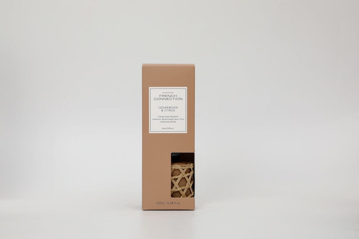 French Connection Candles & Diffusers Cedarwood and Citrus Rattan Reed Diffuser