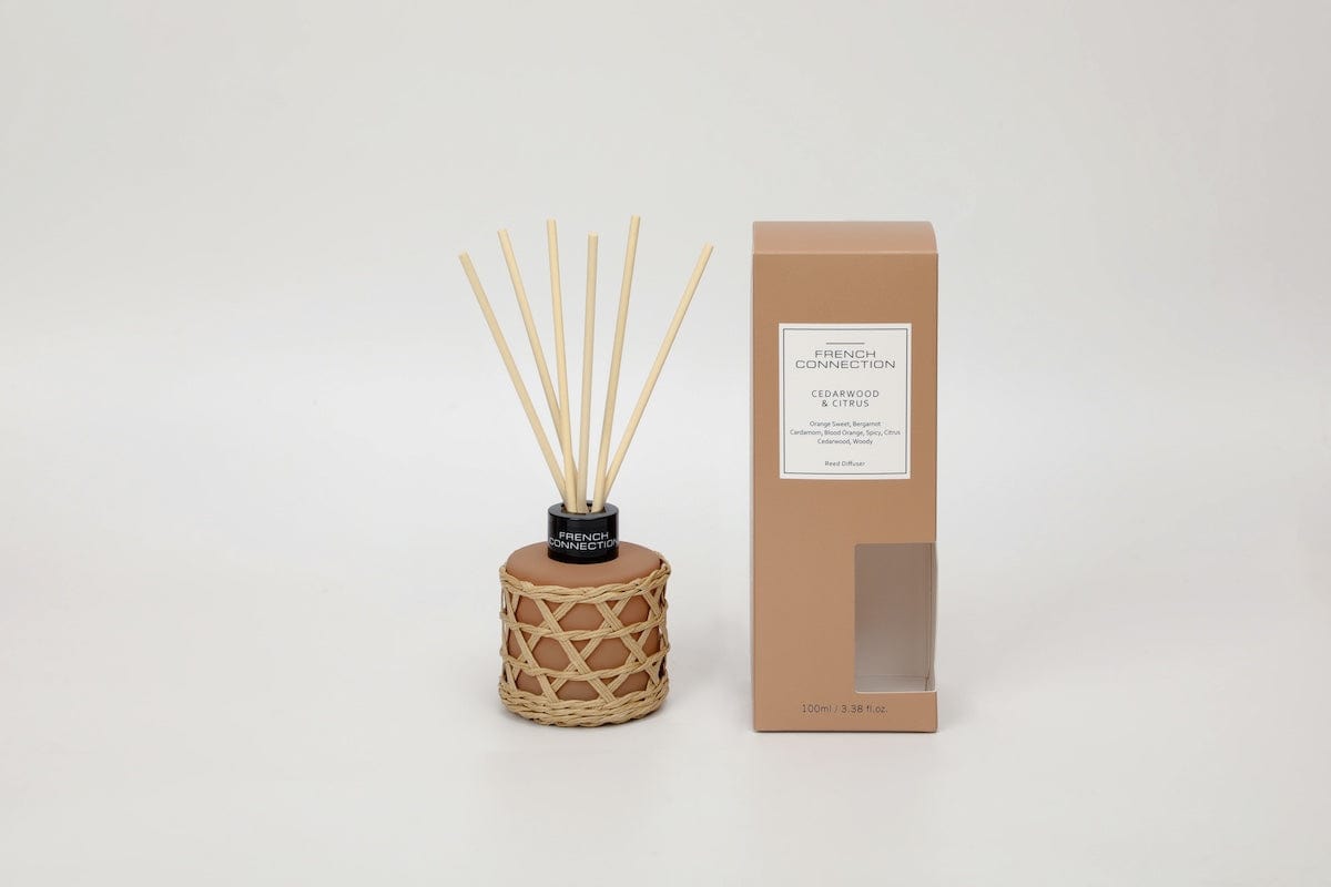 French Connection Candles & Diffusers Cedarwood and Citrus Rattan Reed Diffuser