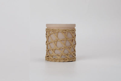 French Connection Candles & Diffusers Cedarwood and Citrus Rattan Scented Candle
