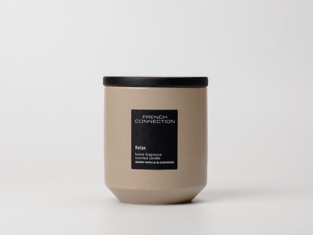 French Connection Candles & Diffusers Relax Warm Vanilla & Cashmere Scented Candle