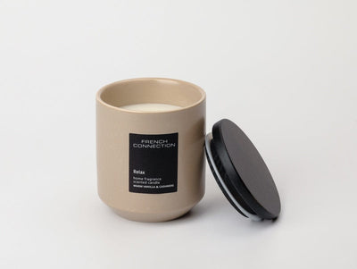 French Connection Candles & Diffusers Relax Warm Vanilla & Cashmere Scented Candle
