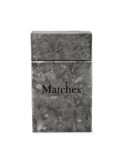 Garden Trading Home accessories Galvanised Grey Steel Match Box Holder
