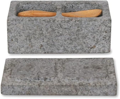Garden Trading Kitchen Accessories Granite Salt & Pepper Pinch Pot