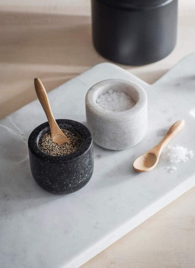 Garden Trading Kitchen Accessories Marble and Granite Brompton Salt & Pepper Pots