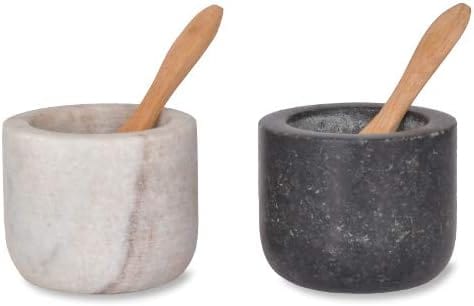 Garden Trading Kitchen Accessories Marble and Granite Brompton Salt & Pepper Pots
