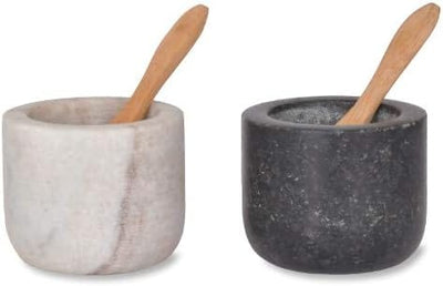 Garden Trading Kitchen Accessories Marble and Granite Brompton Salt & Pepper Pots