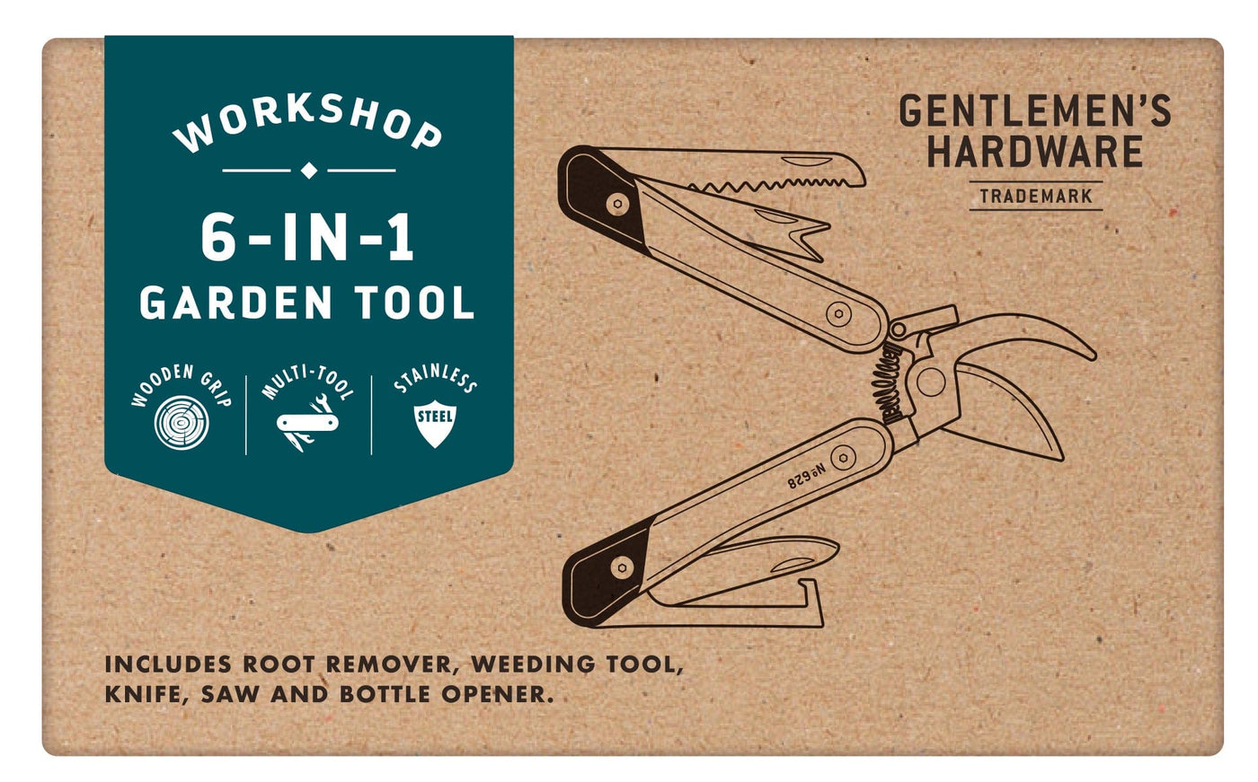 Gentlemen's Hardware Garden Accessories 6 in 1 Gardening Multi Tool