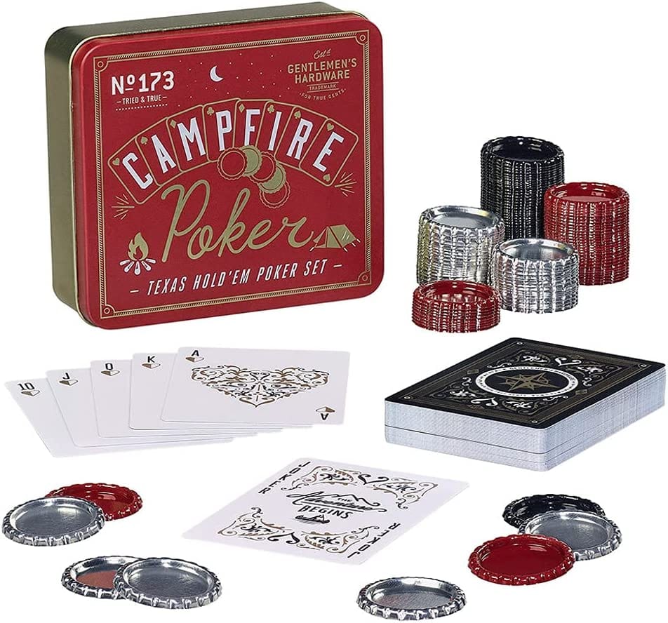 Gentlemen's Hardware Games Campfire Poker Gift Set