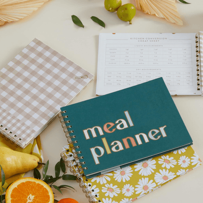 Gentlemen's Hardware Stationery Colour Block Ring Bound Meal Planner