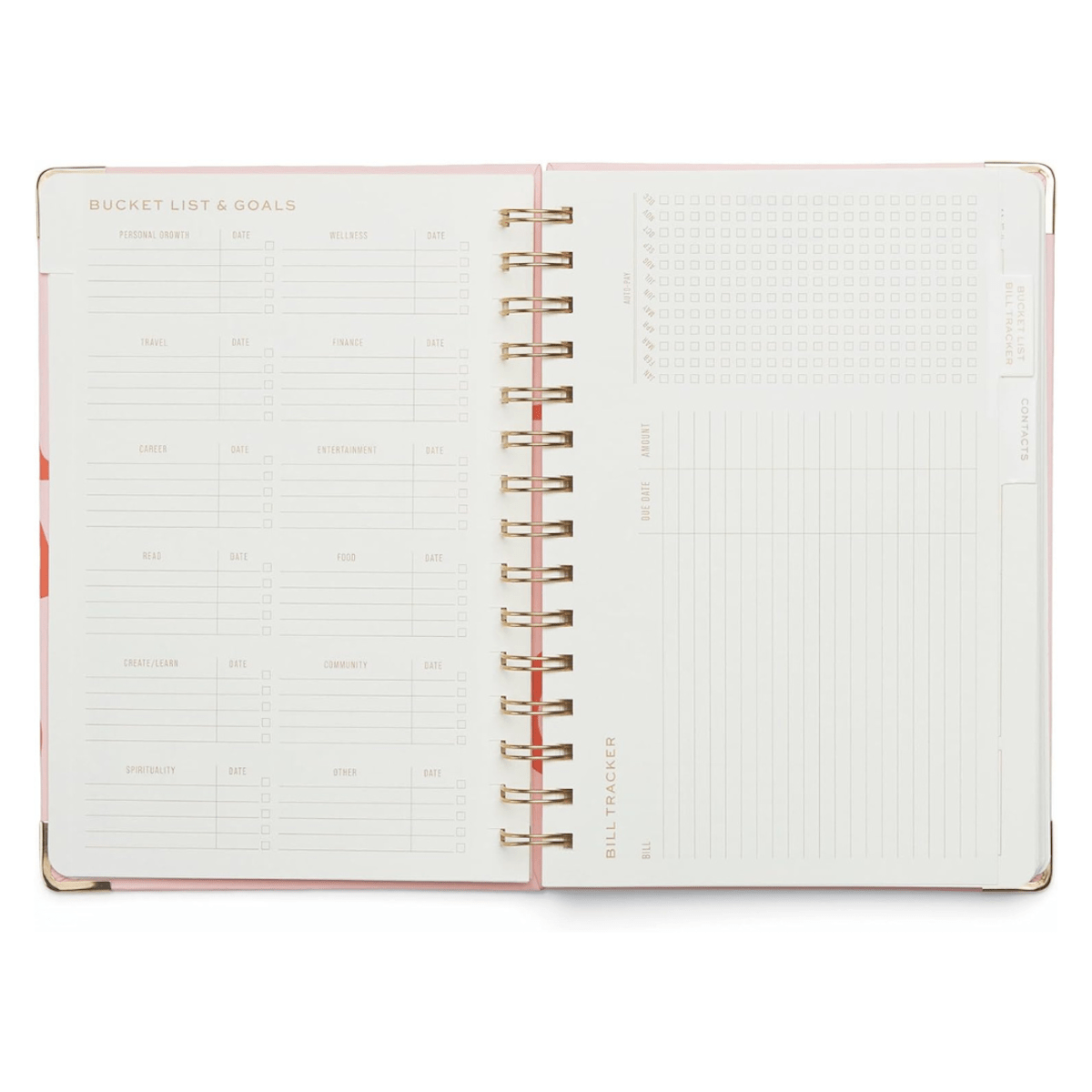 Gentlemen's Hardware Stationery Undated Ring Bound Daily Planner