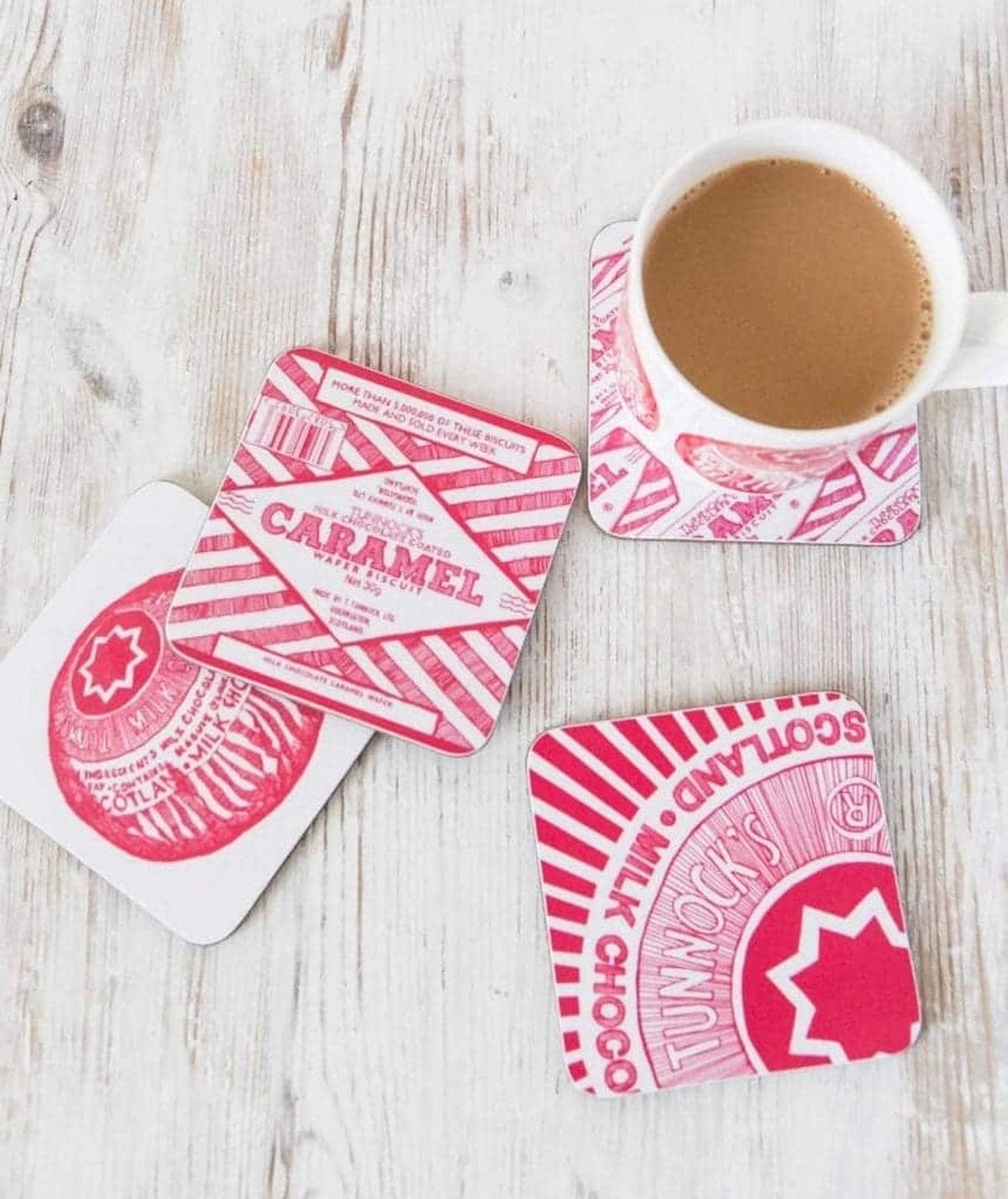 Gillian Kyle Coasters & Placemats Tunnock's Set of 4 Coasters