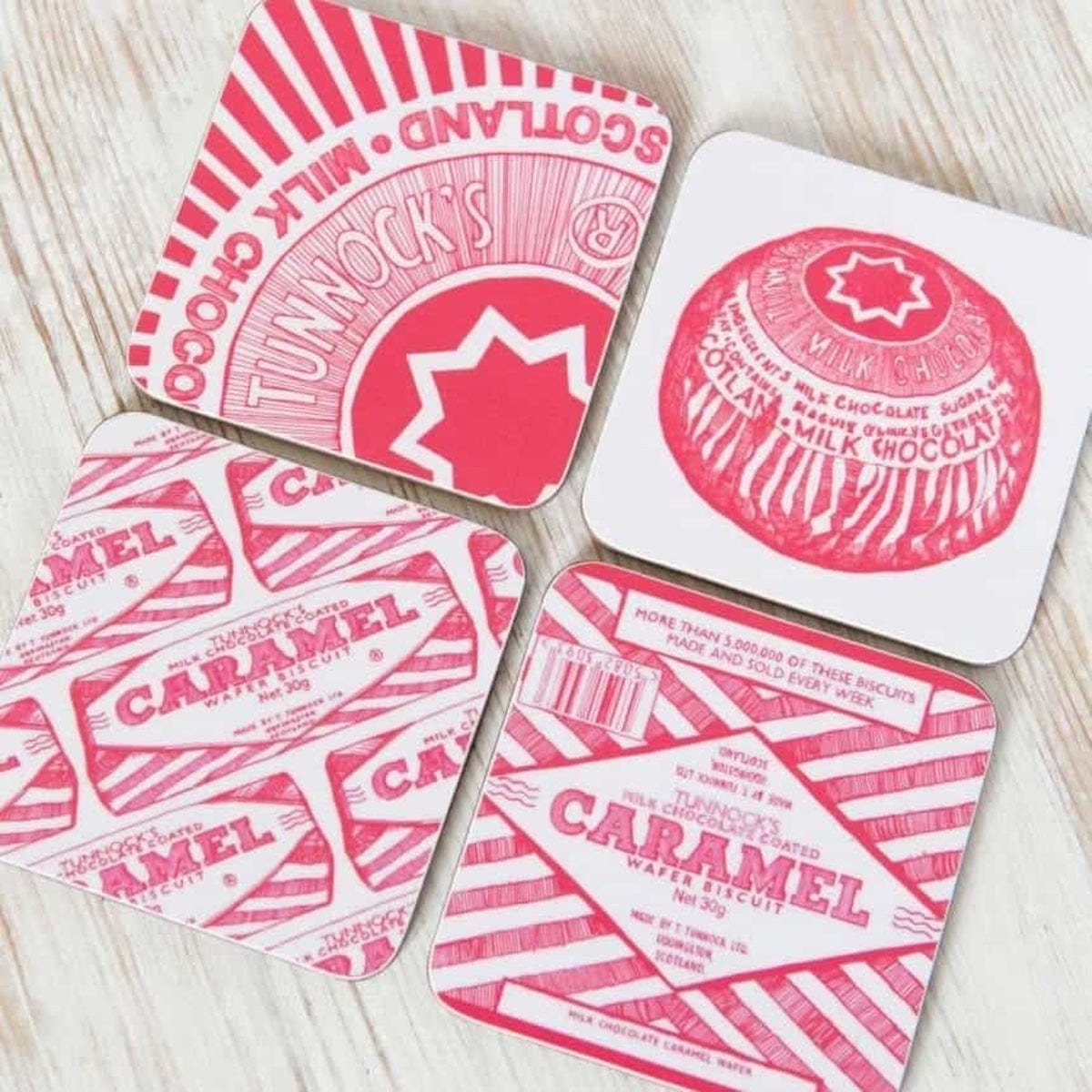 Gillian Kyle Coasters & Placemats Tunnock's Set of 4 Coasters