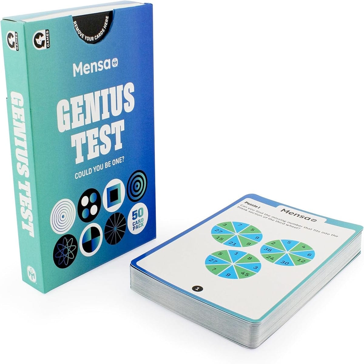 Ginger Fox Games Mensa Genius Test Card Game