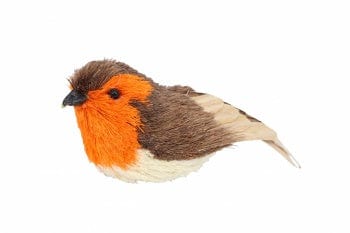 Gisela Graham Christmas Christmas Decorations Bristle Robin Christmas Tree Decoration