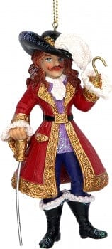 Gisela Graham Christmas Christmas Decorations Captain Hook Resin Hanging Christmas Tree Decoration