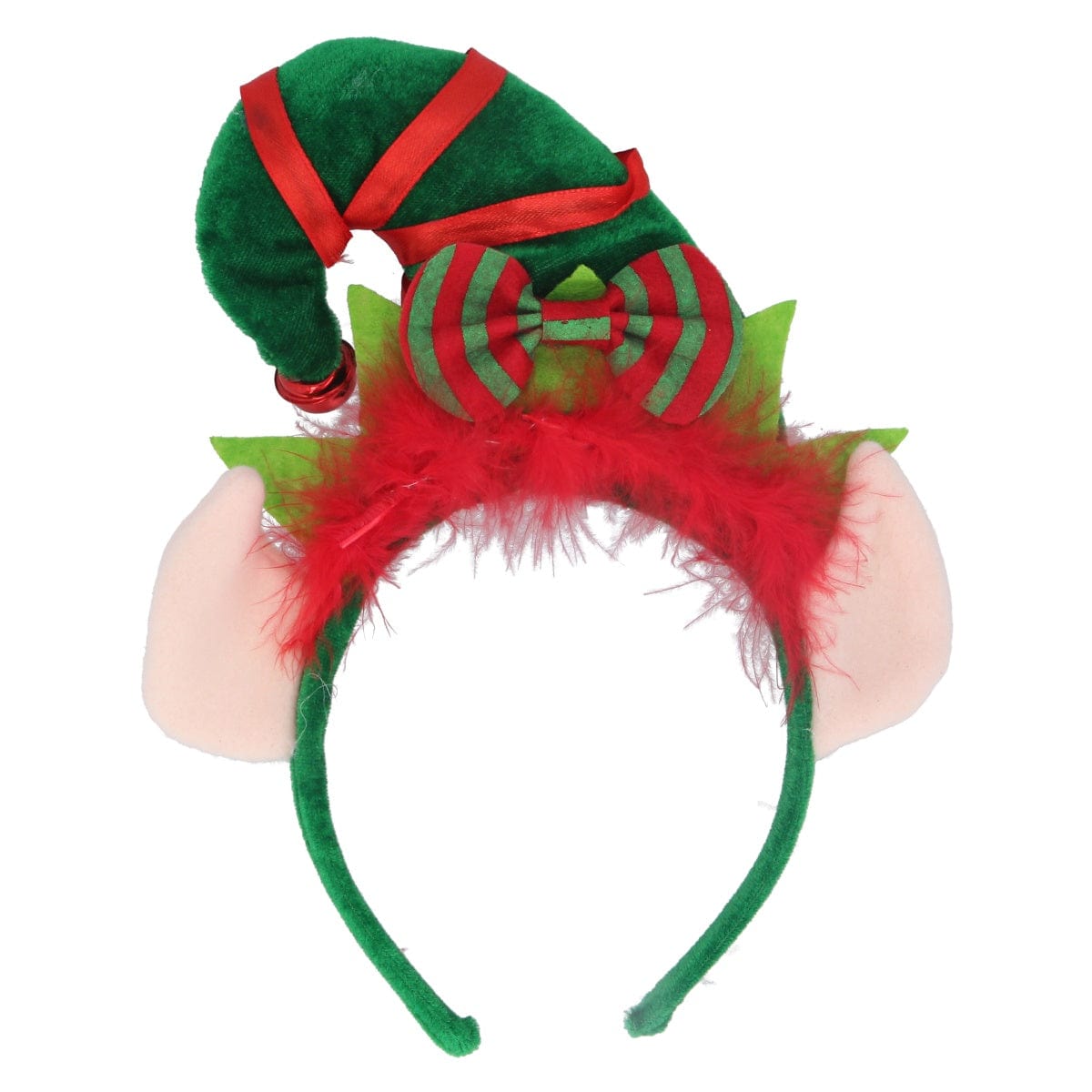 Gisela Graham Christmas Christmas Decorations Elf Ears and Hat Christmas Headband