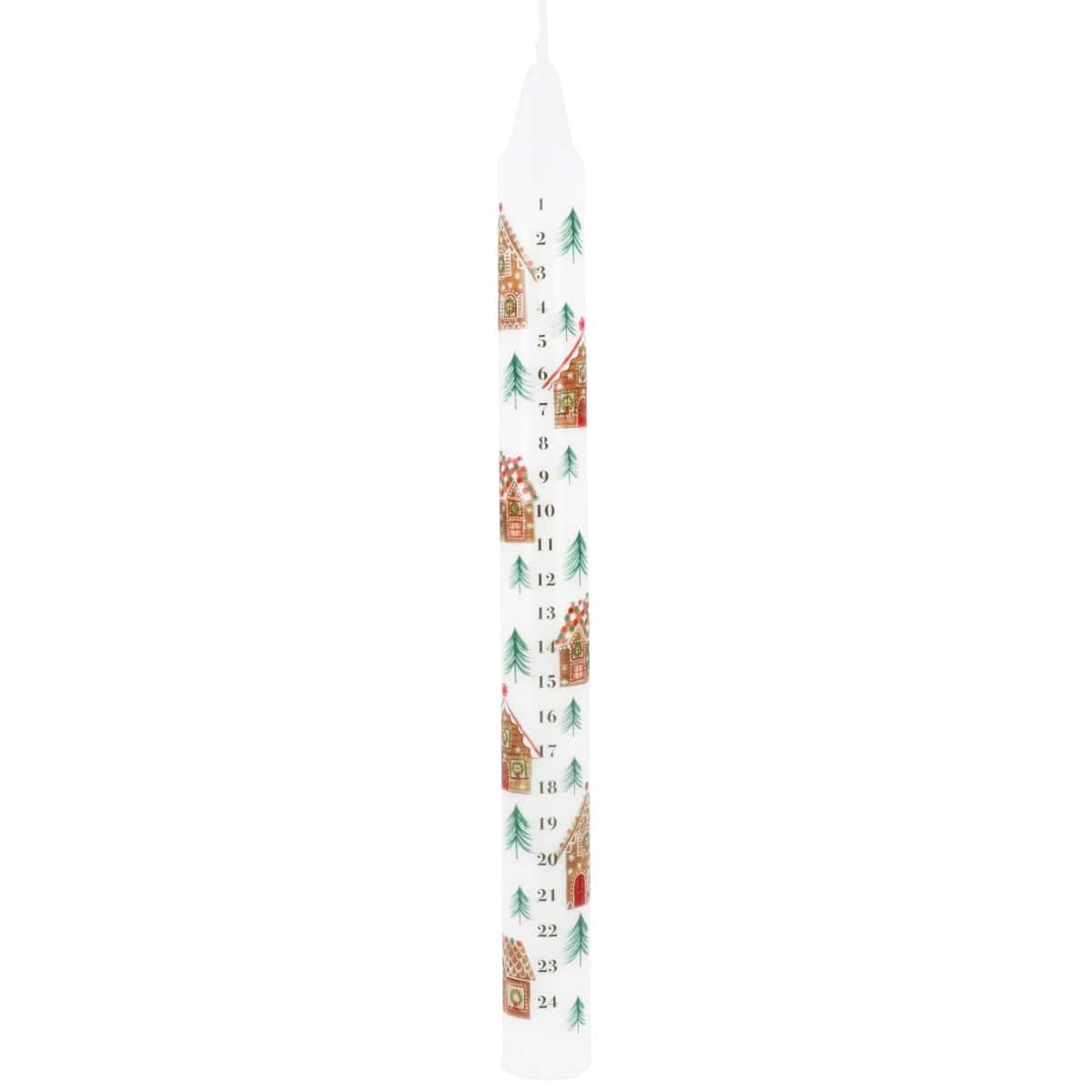 Gisela Graham Christmas Candles Gingerbread Advent Calendar Candle