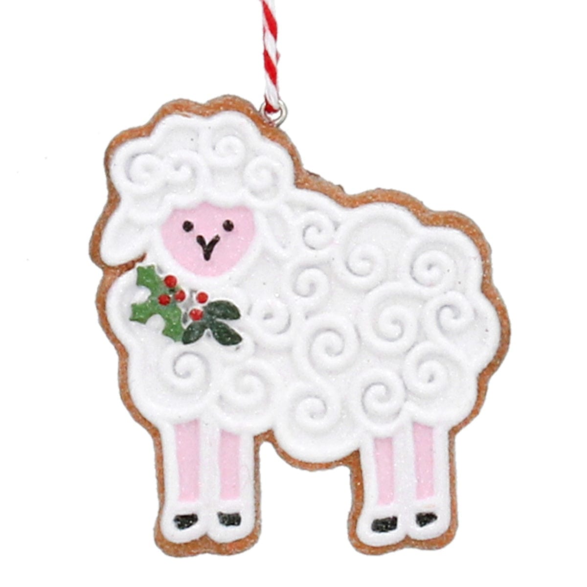 Gisela Graham Christmas Christmas Decorations Gingerbread Sheep Christmas Tree Decoration