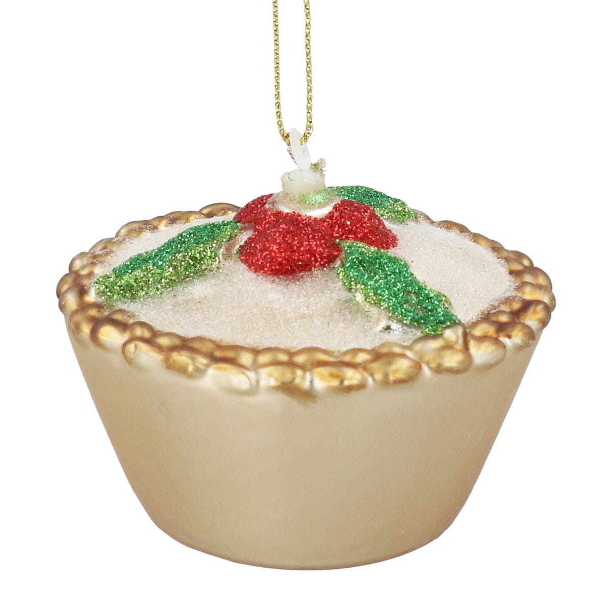 Gisela Graham Christmas Christmas crackers Glitter Mince Pie Christmas Tree Decoration