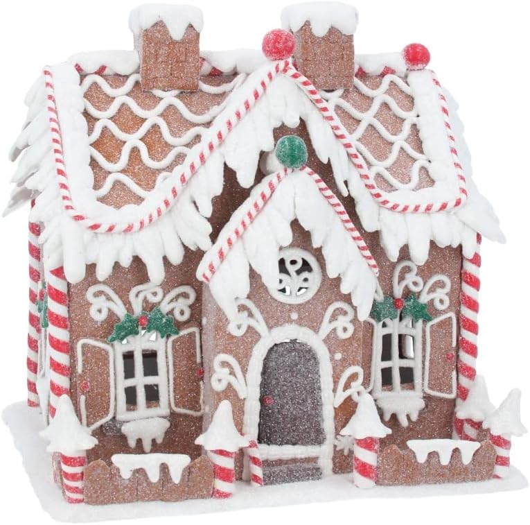 Gisela Graham Christmas Christmas Decorations Large Light Up Gingerbread Christmas Decoration