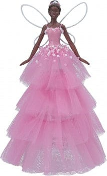 Gisela Graham Christmas Christmas Decorations Pink Fairy Christmas Tree Topper