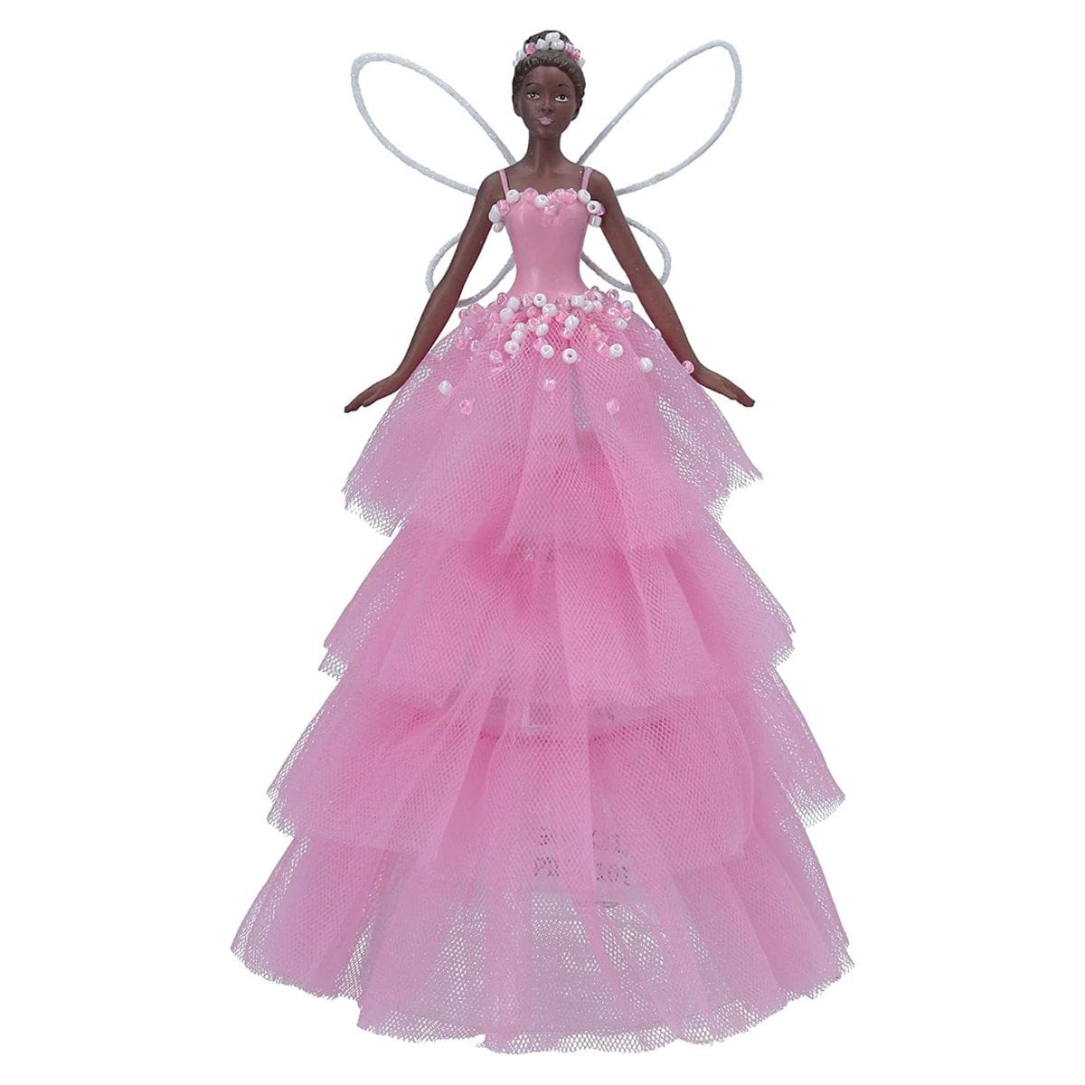 Gisela Graham Christmas Christmas Decorations Pink Fairy Christmas Tree Topper