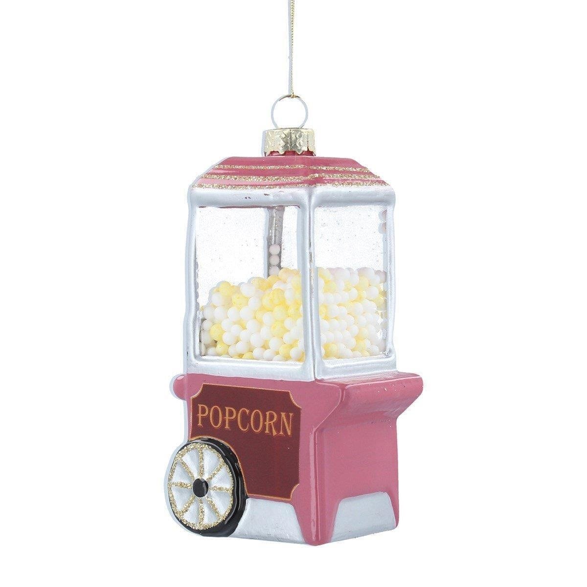 Gisela Graham Christmas Christmas Decorations Pink Popcorn Machine Christmas Tree Decoration