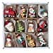 Gisela Graham Christmas Christmas Decorations Set of 12 Retro Characters Christmas Decorations