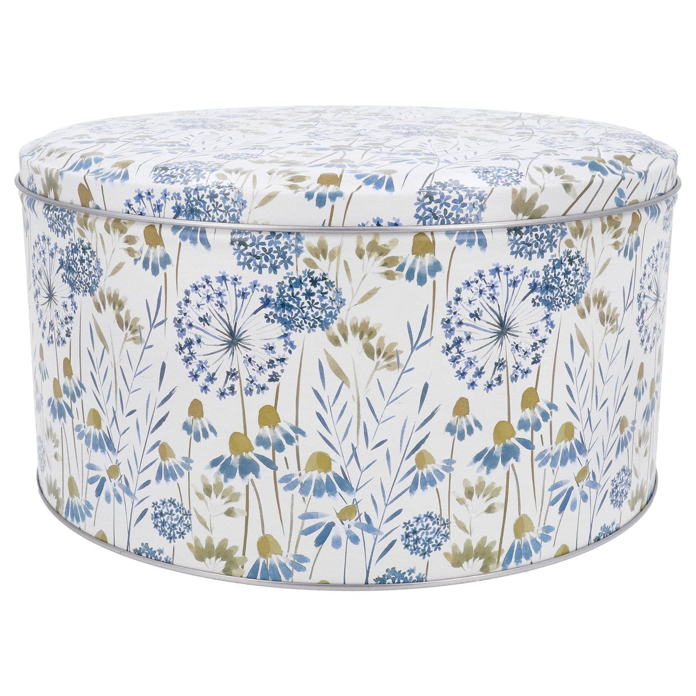 Gisela Graham Easter Storage Tins Blue Meadow Design Cake Tin