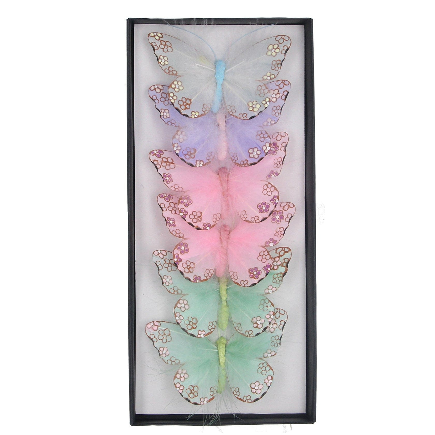 Gisela Graham Easter Easter Decorations Clip on Butterfly Pastel Decorations