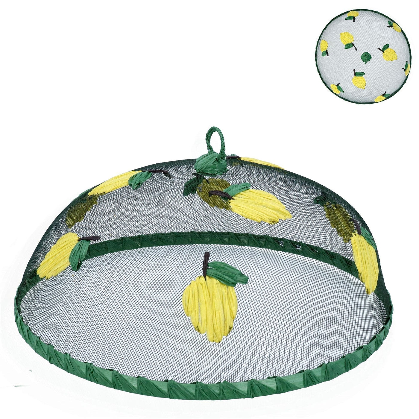 Gisela Graham Easter food cover Lemon Design Mesh Food Cover