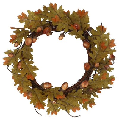 Gisela Graham Halloween Home accessories Acorn and Oak Leaf Autumnal Wreath