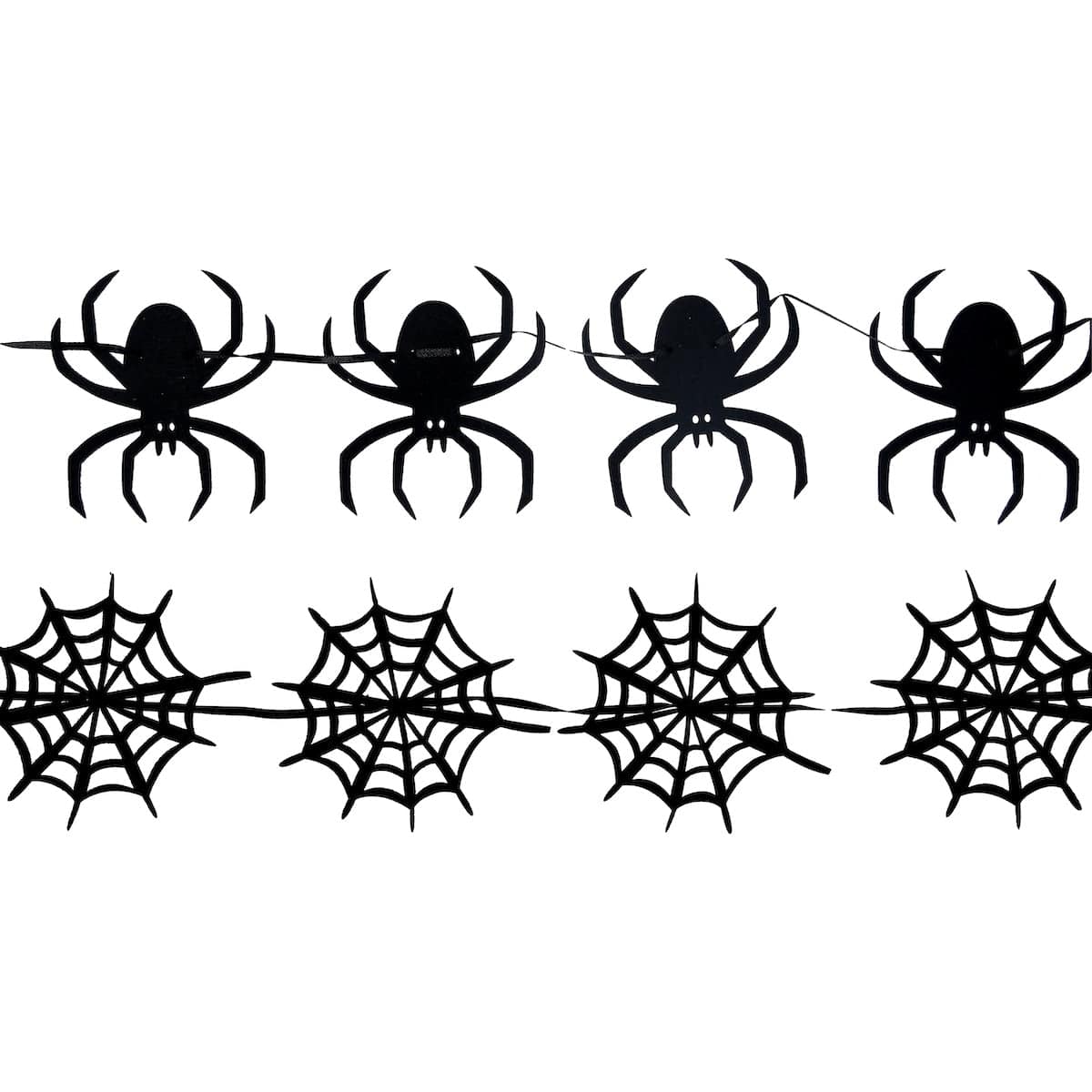 Gisela Graham Halloween Home accessories Set of 2 Spiders Web Halloween Garlands