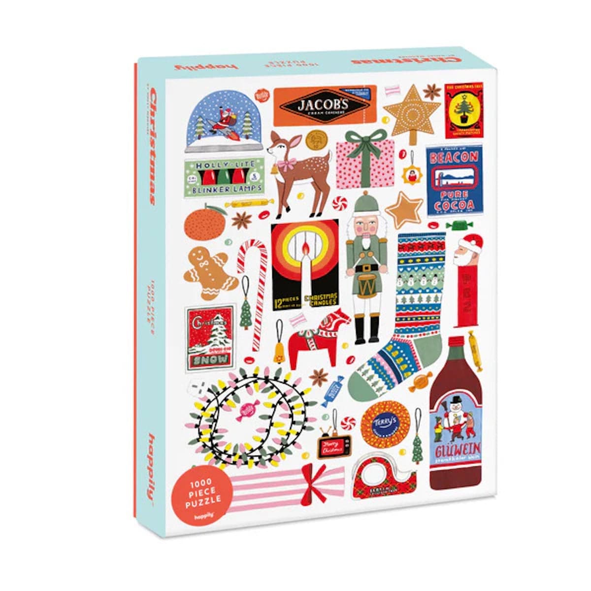 Happily Novelty Gifts Christmas Design 1000 Piece Jigsaw Puzzle