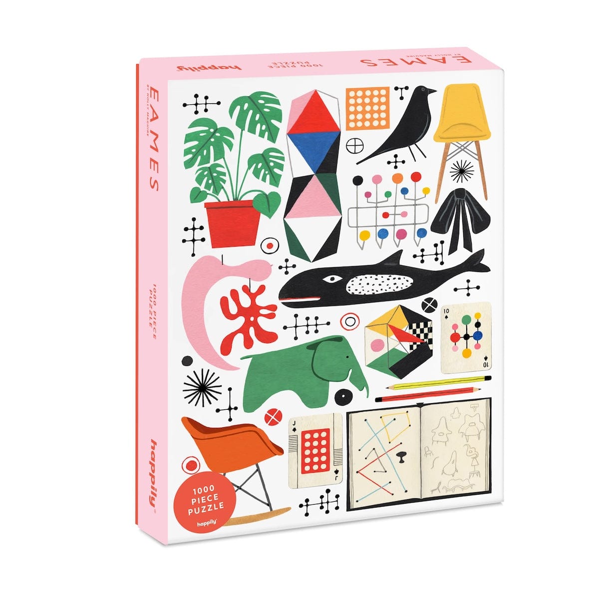 Happily Novelty Gifts Eames Inspired 1000 Piece Jigsaw Puzzle