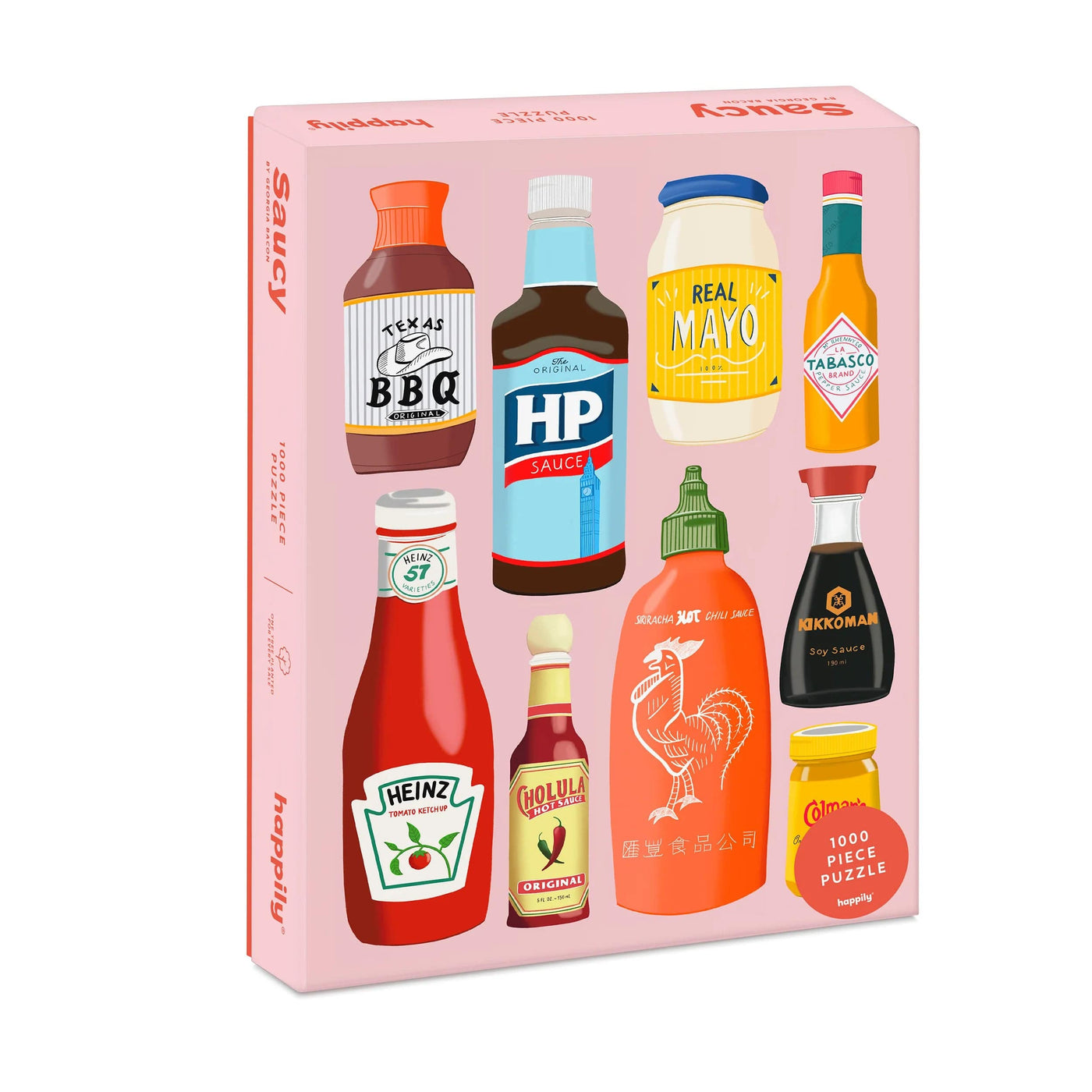 Happily Novelty Gifts Sauce Bottle Design 1000 Piece Jigsaw Puzzle